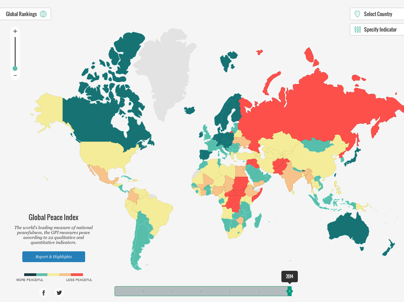 Illustration for article titled For The First Time Since WWII, Global Peace Is On The Decline